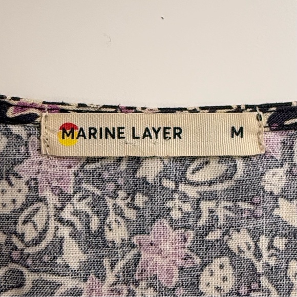 Marine Layer Emlyn Midi Dress in Floral Block Print - Picture 12 of 14
